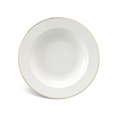 Đĩa súp 20cm Jas viền chỉ vàng