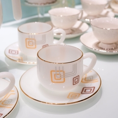 Bộ trà 12 chi tiết Opal Kẻ vuông - 606AS