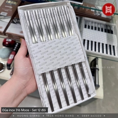 Set 12 đôi đũa inox Moos Đức