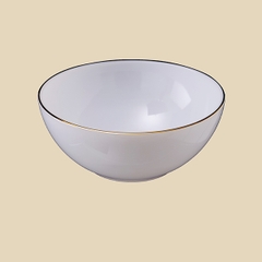 Tô bầu Opal Trắng 18cm - 749PO