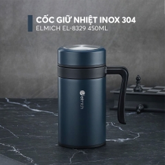 Cốc giữ nhiệt inox 304 Elmich EL8329 dung tích 450ml