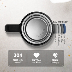 Cốc giữ nhiệt inox 304 Elmich EL8329 dung tích 450ml