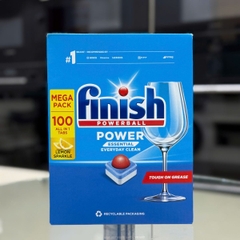 Viên rửa bát Finish Power Essential hương chanh 100v