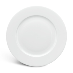 Đĩa tròn Minh Long trắng 25cm