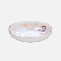 Đĩa chấm Opal Kẻ vuông 9cm - 720AS