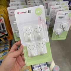 Bộ 4 móc treo dán tường Fullhome 2kg/móc HY92428