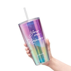 HAP507VOLH Ly nhựa hai lớp Lock&Lock Rainbow Double Wall Cold Cup 750ml
