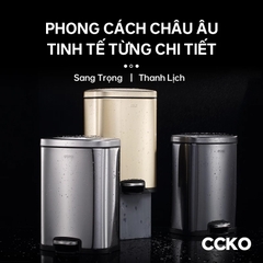 Thùng rác đạp chân inox CCKO CK9938