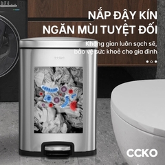 Thùng rác đạp chân inox CCKO CK9938