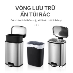 Thùng rác đạp chân inox CCKO CK9938