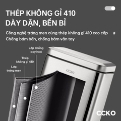 Thùng rác đạp chân inox CCKO 12L CK8860