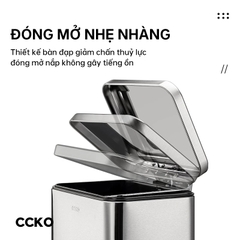 Thùng rác đạp chân inox CCKO 12L CK8860