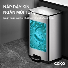 Thùng rác đạp chân inox CCKO 12L CK8860