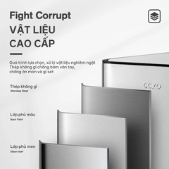 Thùng rác đạp chân inox CCKO 12L CK9944