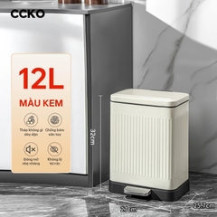 Thùng rác đạp chân inox CCKO 12L CK8860