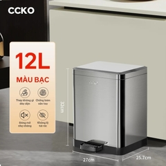 Thùng rác đạp chân inox CCKO 12L CK8860