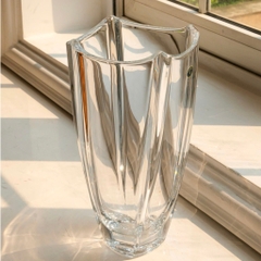 Lọ hoa bom vuông trơn 30cm Crystal Bohemia