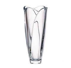 Lọ hoa pha lê bốn múi trơn 35.5cm Crystal Bohemia