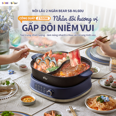 Nồi lẩu 2 ngăn Bear SB-NL60U 6L