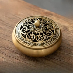 Lư trầm hương hoa sen L0243