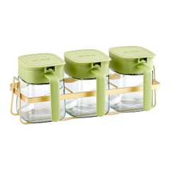 Bộ gia vị thủy tinh 3c