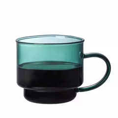 Cốc Sữa Khấc Đáy Màu 270ml-Xanh Cổ Vịt