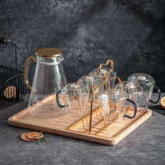 Bộ cốc bình sắc màu quai