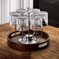 Bộ ly rượu whisky pha lê kèm giá đỡ BA31875