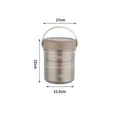 Cặp lồng inox 1040ml 6655 ( 2 ngăn 420+620ml)
