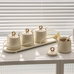 Bộ gia vị sứ 4pcs