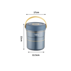 Cặp lồng inox 1040ml 6655 ( 2 ngăn 420+620ml)