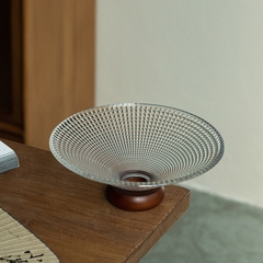 Đĩa thủy tinh đựng trái cây