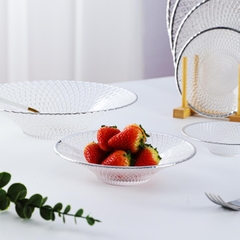 Đĩa 25cm 3007 viền bạc