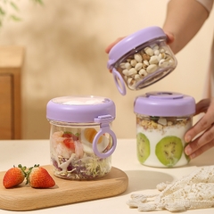 Cốc nhựa đựng yến mạch, salad 330+530ml HY6597C2