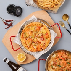 Chảo inox cạn 2 quai