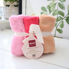 Set 6 khăn lau tay lông cừu san hô 5966 (size 30x30cm)