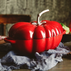 Nồi gang cà chua phủ men gốm 26cm