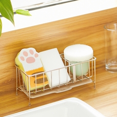 Kệ đựng miếng rửa bát inox đáy vát 2409.2