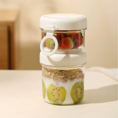 Cốc nhựa đựng yến mạch, salad 330+530ml HY6597C2