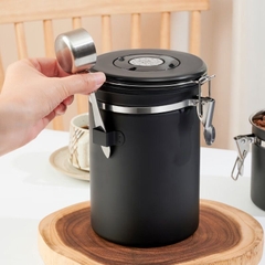 Hũ đựng TP thép không gỉ 304 đen