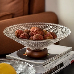 Đĩa thủy tinh đựng trái cây