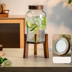Bình đựng nước kệ gỗ 3L