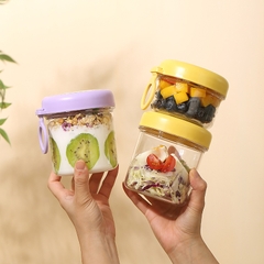 Cốc nhựa đựng yến mạch, salad 330+530ml HY6597C2