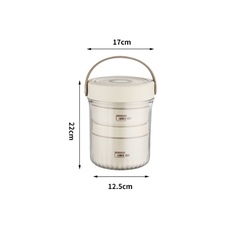 Cặp lồng inox 1040ml 6655 ( 2 ngăn 420+620ml)