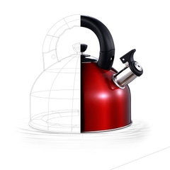 Ấm đun bếp từ có còi CCKO 3L CK9954