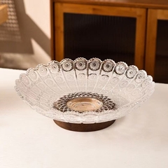 Đĩa thủy tinh đựng trái cây
