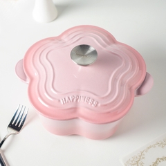 Nồi gang hoa Happiness 20cm