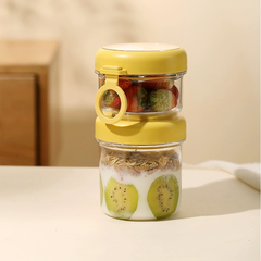 Cốc nhựa đựng yến mạch, salad 330+530ml HY6597C2