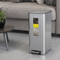 Thùng rác đạp chận inox CCKO 12L CK9944 Bạc