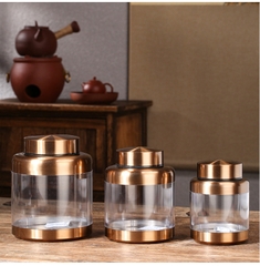 Lọ chè thuỷ tinh bé